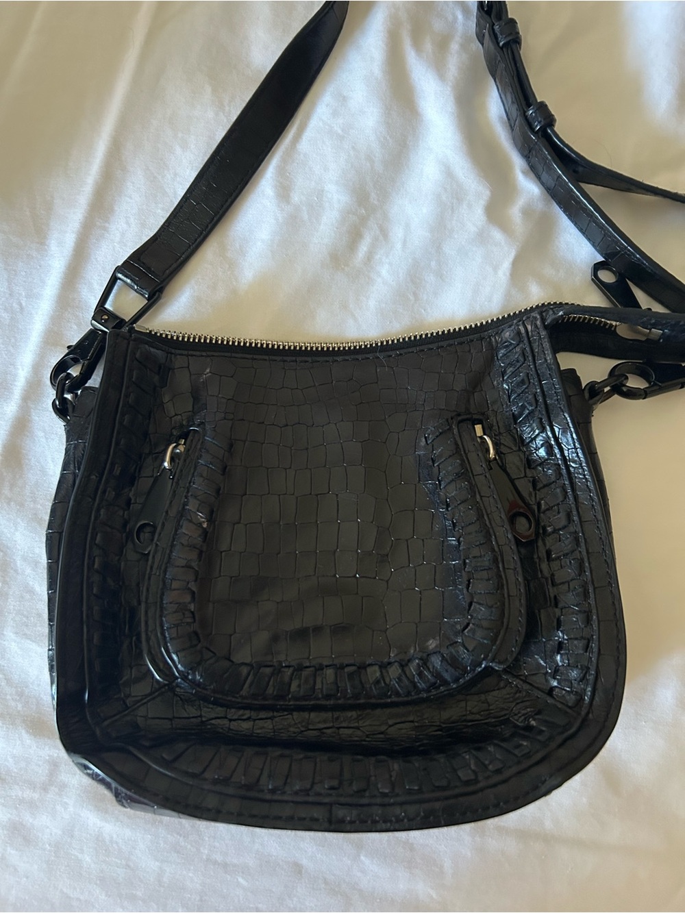 Rebecca Minkoff black leather crossbody